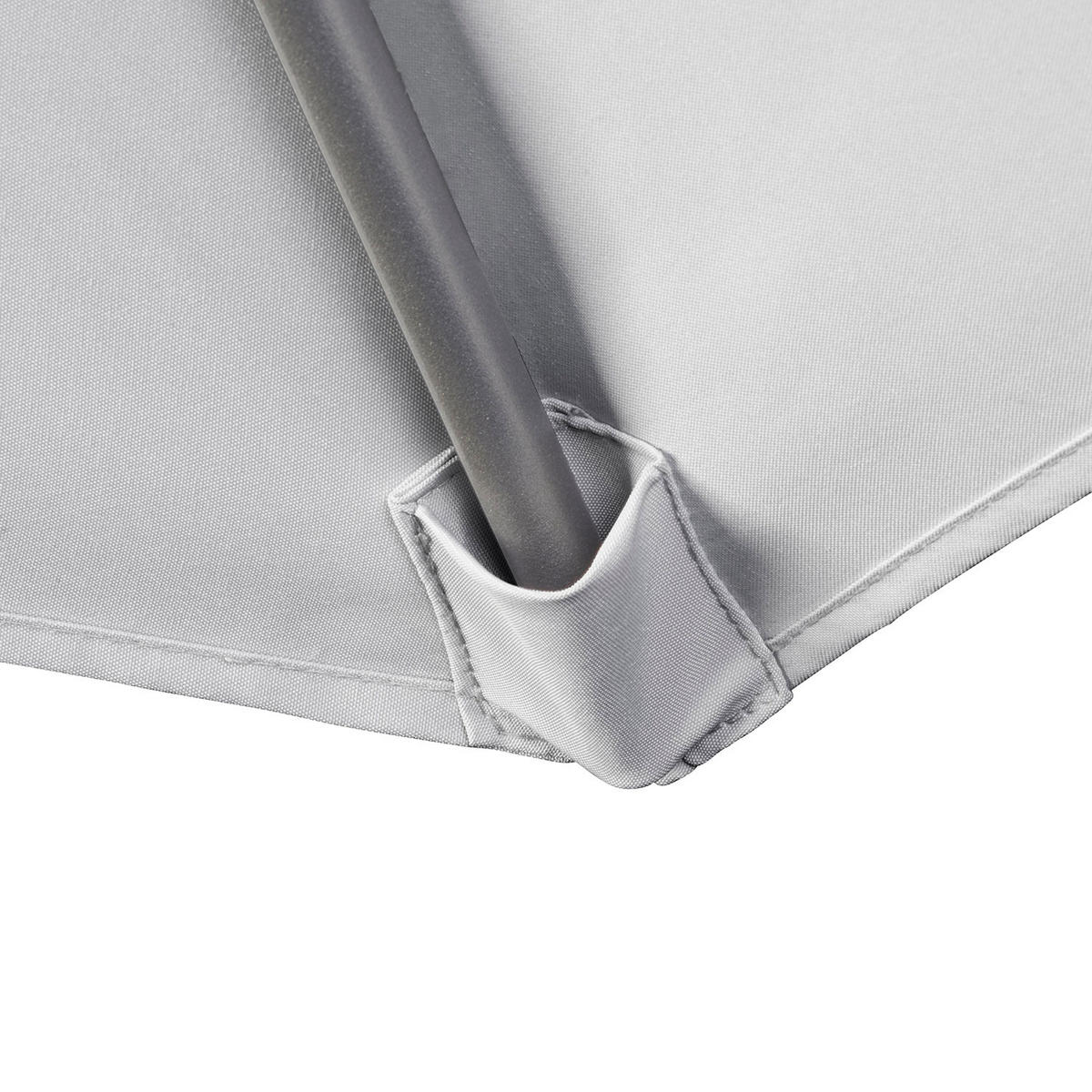 AMPELSCHIRM eckig 3 x 2 m Voyager T¹ Basic 360° kippbar hellgrau/anthrazit - Hellgrau, Metall (200/300cm) - Platinum