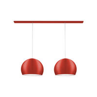 HÄNGELEUCHTE Focus X2 - Rot, Metall (70/25/30cm) - Lumicom