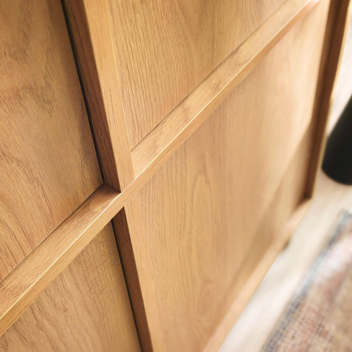 HIGHBOARD SUNA 98 cm (Karamell Eiche, Push to Open) - Eichefarben, Holz/Holzwerkstoff (98/124/39cm) - Ravio