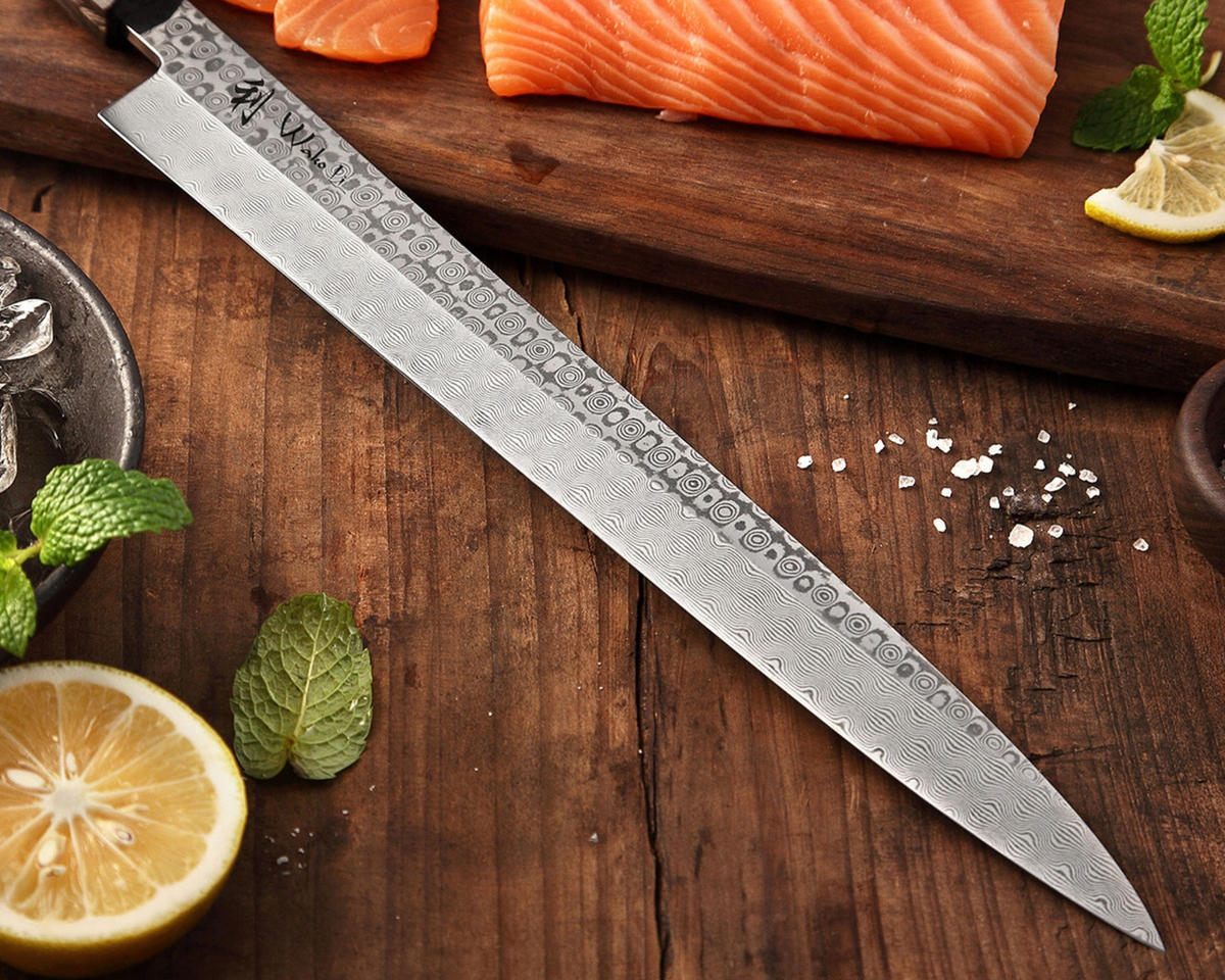 SASHIMIMESSER 28,5 cm - Braun, Holz/Metall (43cm) - Wakoli