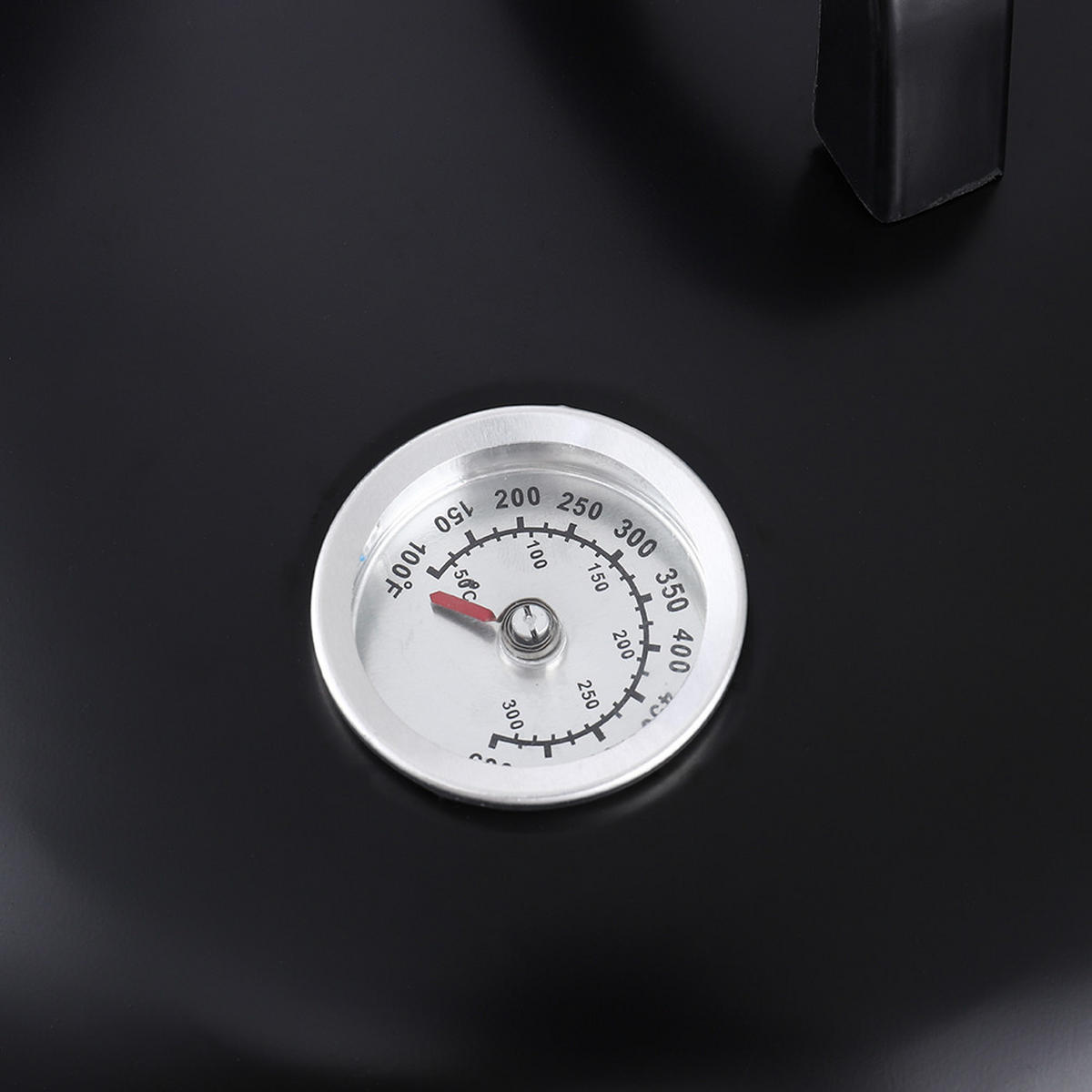 SMOKER Räuchergrill aus Stahlblech Schwarz mit 2 Prüftüren abnehmbar 40×40×80 cm - Schwarz, Metall (80/40cm) - Livingandhome