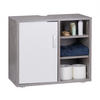 WASCHBECKENUNTERSCHRANK - Grau, Holzwerkstoff/Kunststoff (60/51/32cm) - Relaxdays