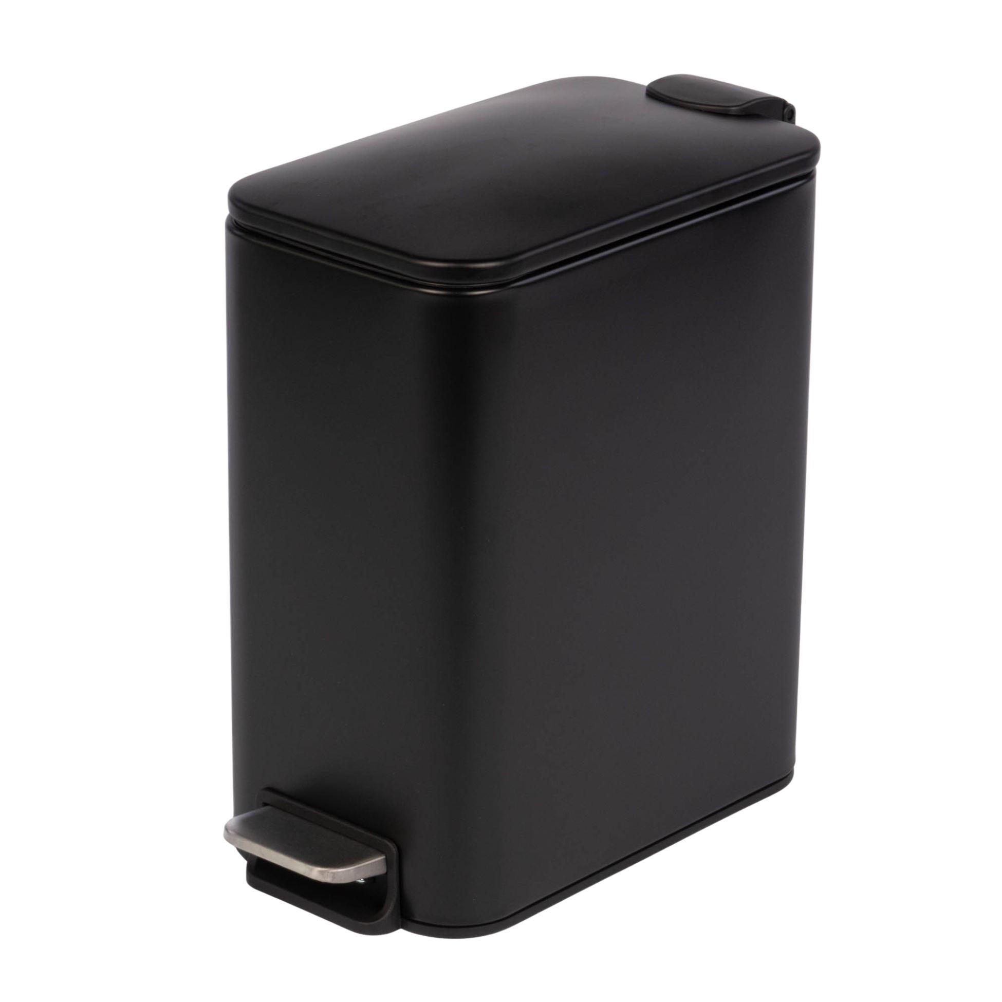TRETEIMER Balvo 5 l - Schwarz, Metall (14/28.5/29cm) - NUXIO
