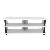 TV Board Pueblo Schwarz-Weiß - Schwarz/Weiß, Holzwerkstoff (120/47/45cm) - Decorotika