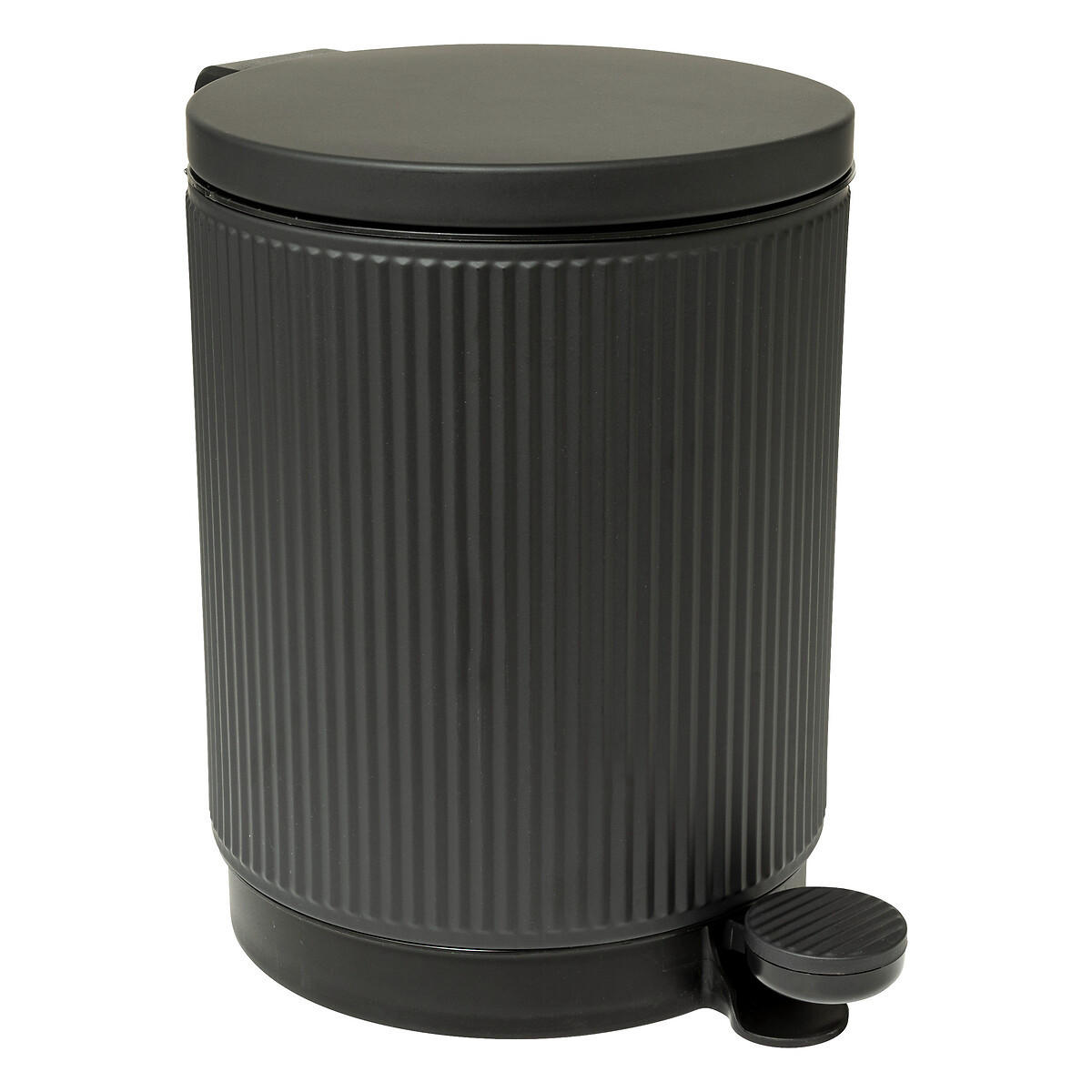 MÜLLEIMER für das Badezimmer Onyx 5 l 27,2/20,5/28,2 cm - Schwarz, Metall (20.5/28.2/27.2cm) - 5five Simply Smart