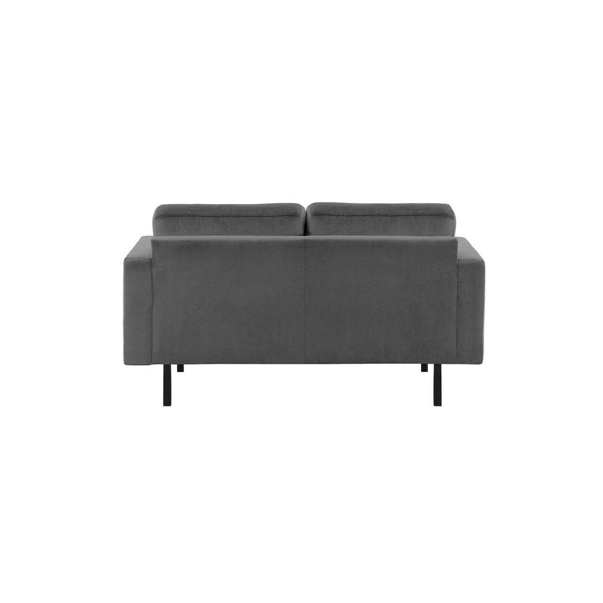 ZWEISITZER-SOFA Lioni-Kronos 34 - Dunkelgrau, Holz/Textil (143/84/94cm)