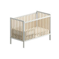 BABYBETT Skäli mit Matratze - Weiß, Holz - kiki design