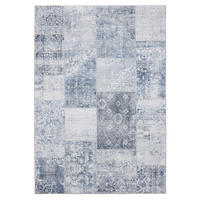 VINTAGE-TEPPICH George waschbar 300x400 cm - Blau, Kunststoff (300/400cm) - benuta