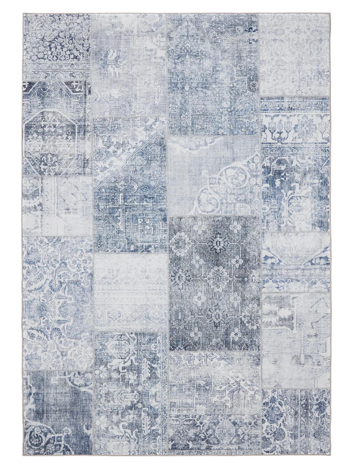 VINTAGE-TEPPICH George waschbar 300x400 cm - Blau, Kunststoff (300/400cm) - benuta