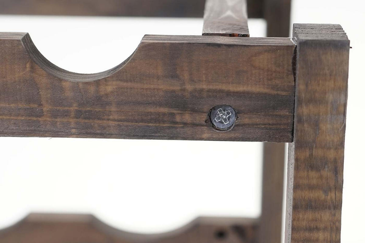 WEINREGAL 3 BÖDEN Braun - Braun, Holz (42/30/36cm) - MCW