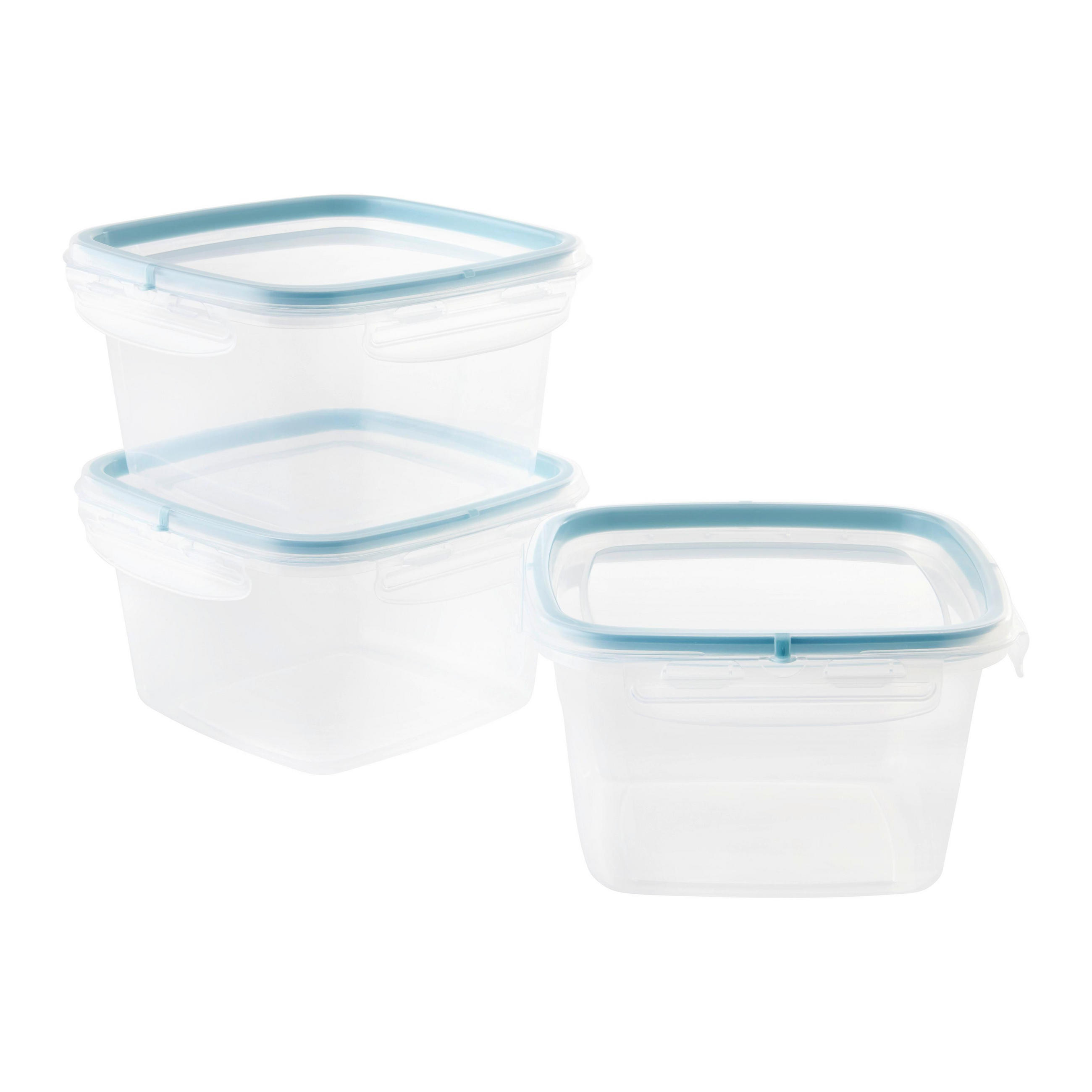 FRISCHHALTEDOSENSET Diego 1 L Hellblau 3-teilig - Hellblau, Kunststoff (14.7/12/14.7cm) - Mömax