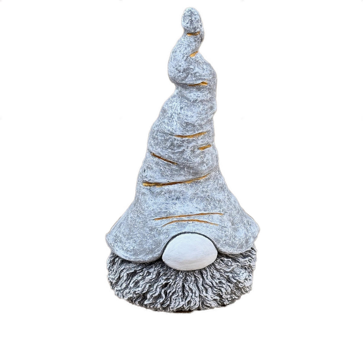 STEINFIGUR Wichtel Egon XL frostfest Steinguss Gartendeko - Grau, Stein (22/41/25cm) - stoneandstyle
