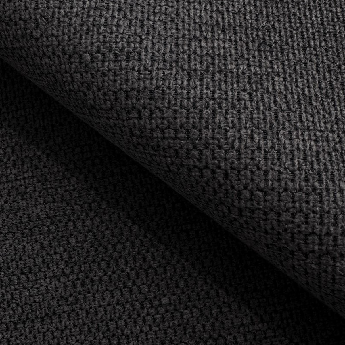 SOFA OLIO Mit Schlaffunktion Und Bettkasten, Bonell-Taschenfederung, Aragon-Stoff, lose Rückenkissen, freistehend, 238x101x86 cm Dark grey - Graphitfarben, Holz/Textil (238/86/101cm) - DomoHome