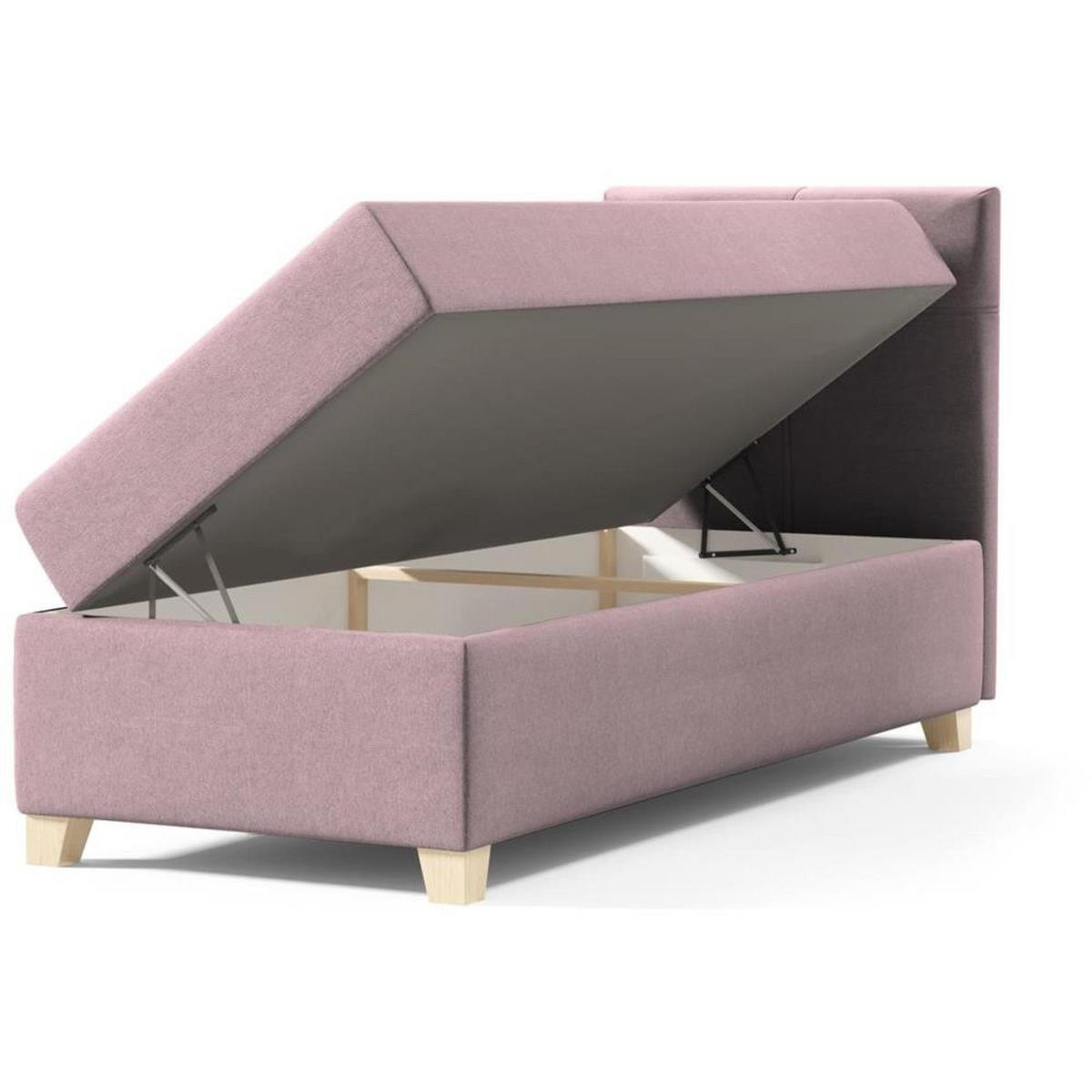 POLSTERBETT Helen Mini 103/206/106 rosa - Rosa, Holzwerkstoff/Textil (100/200cm) - Beautysofa