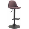 BARHOCKER Stoff braun - Schwarz/Braun, Textil/Metall (39/82/43cm) - CLP