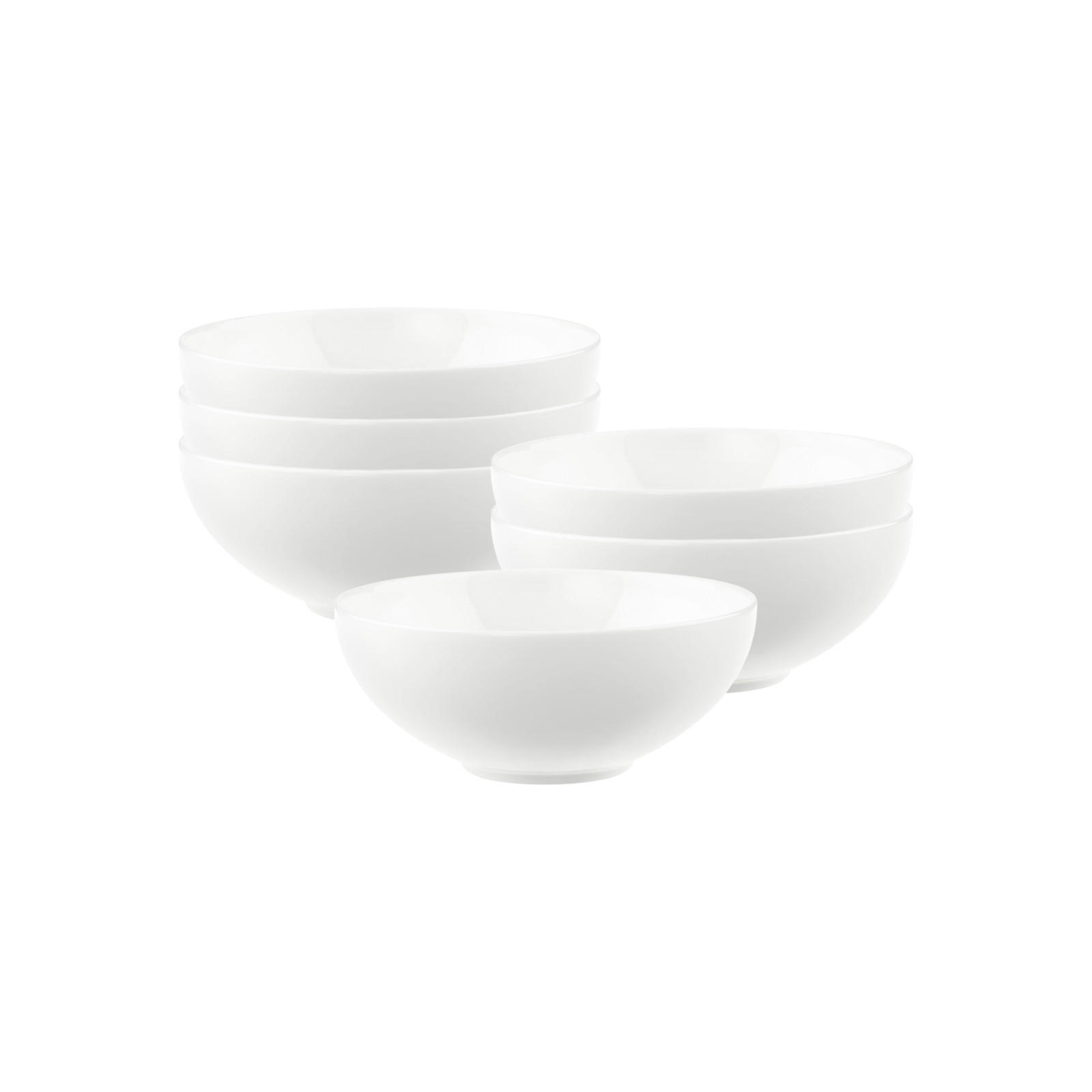 DESSERTSCHALEN Anmut weiß ø 13 cm 6er Set - Weiß, Keramik (13cm) - Villeroy & Boch