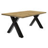 ESSTISCH ausziehbar Eike 7 140 x 90 x 75 Esszimmertisch Schwarzstahl/Asteiche - Eiche Artisan, Holz (140/90/75cm) - 58aufmkessel
