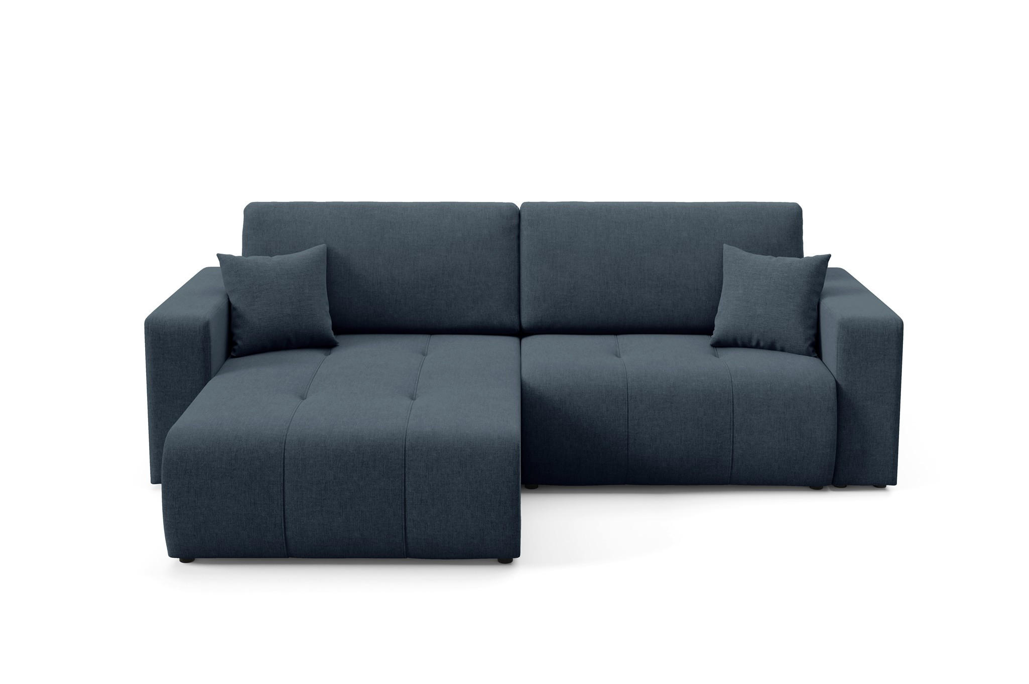 ECKSOFA Augusto - Blau, Holzwerkstoff/Textil (244/149cm) - Fun Möbel