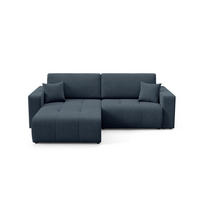 ECKSOFA Augusto - Blau, Holzwerkstoff/Textil (244/149cm) - Fun Möbel