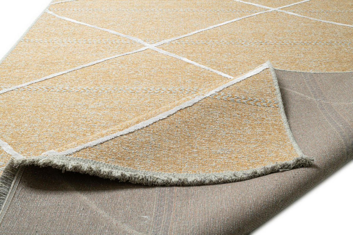 FLACHWEBTEPPICH Braderup 160x230 cm - Goldfarben, Textil (160/230cm) - Sansibar SYLT