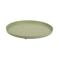 SERVIERTABLETT Servir 30/30/1 cm - Grün, Metall (30/1/30cm) - Present Time