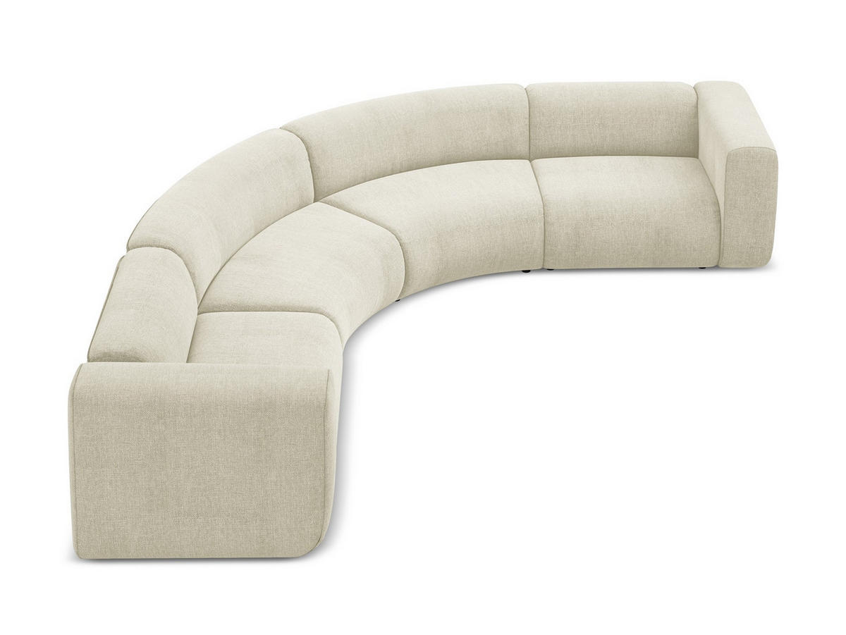 ECKSOFA mit Schlaffunktion Chenille Stoff Pink - Pink/Hellrosa, Kunststoff/Textil (160/258cm) - Makamii