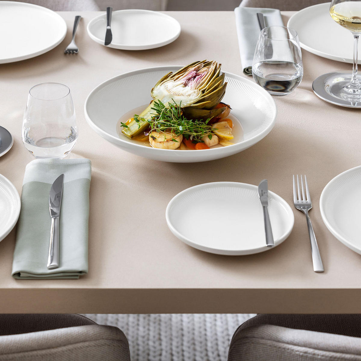 SCHALEN Afina weiß ø 29 cm 4er Set - Weiß, Keramik (29cm) - Villeroy & Boch