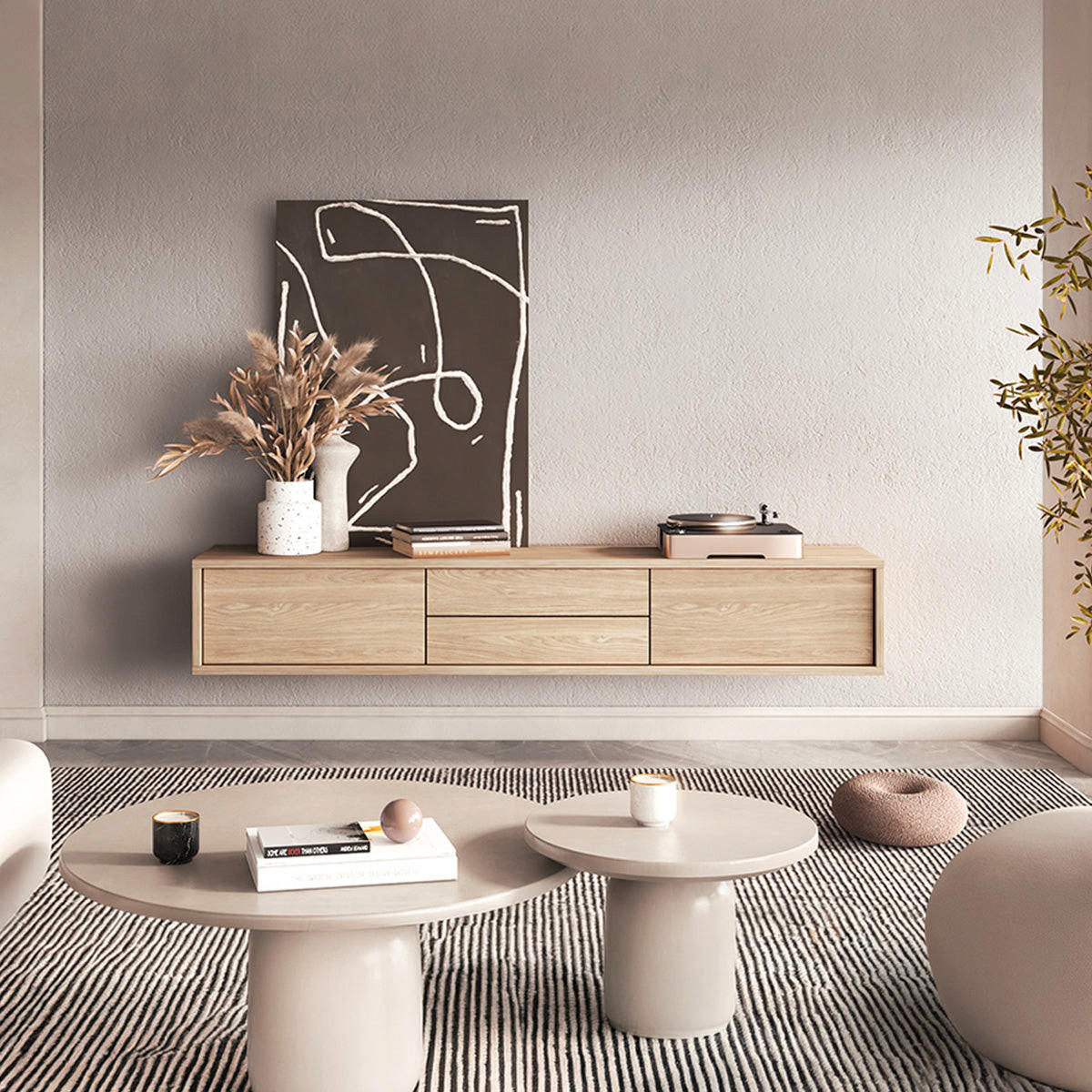 TV-MÖBEL Idra Holz - Braun, Holzwerkstoff (180/32/36cm) - Petits-meubles
