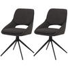 ESSZIMMERSTUHL Grau 2er-Set - Grau, Textil (55/87/55cm) - MCW