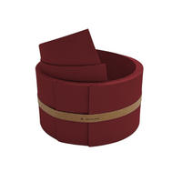 SICHTSCHUTZSTREIFEN Premium Halbe Set Einzelstreifen Bordeauxrot 2,55m - Bordeaux, Kunststoff (255/9.5cm) - ZAUN|ZU