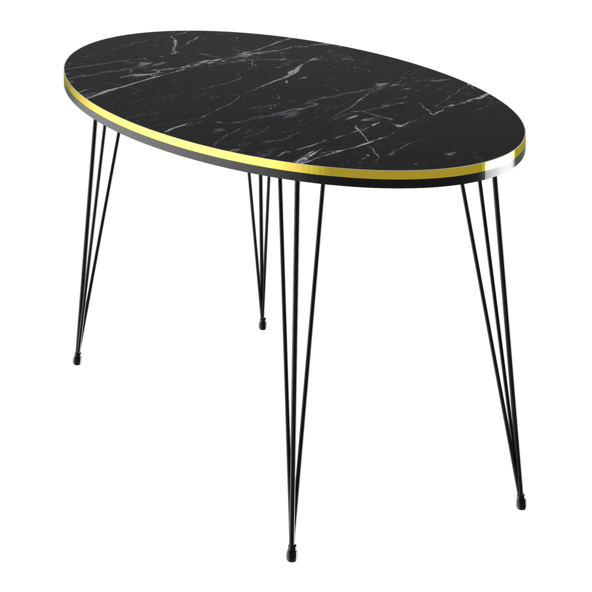 COUCHTISCH Hirtshals 90/50/41 - Schwarz, Holzwerkstoff (50/90/41cm) - [en.casa]