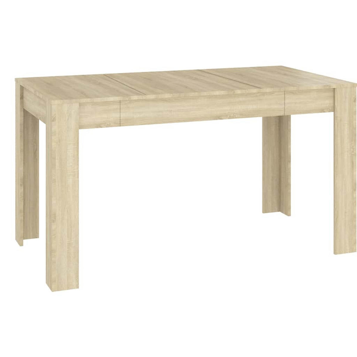 ESSTISCH Sonoma-Eiche 140x74,5x76 cm Holzwerkstoff - Braun, Holzwerkstoff (140/74.5/76cm) - furnicato