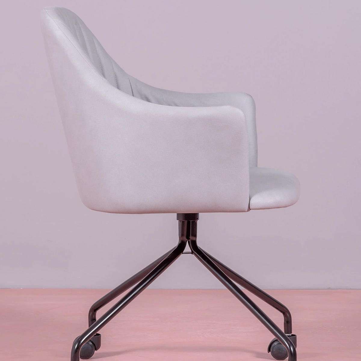 BÜROSTUHL Textil Hellgrau - Hellgrau, Textil (58/82/55cm) - Nest Dream
