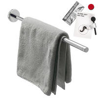 TELESKOPHANDTUCHSTANGE LUCENTE Edelstahl - Chromfarben, Metall (6/6/50cm) - bremermann