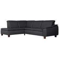 ECKSOFA mit Ottomane links Kaylil Flachgewebe graphit - Graphitfarben, Kunststoff (187/247cm) - 58aufmkessel