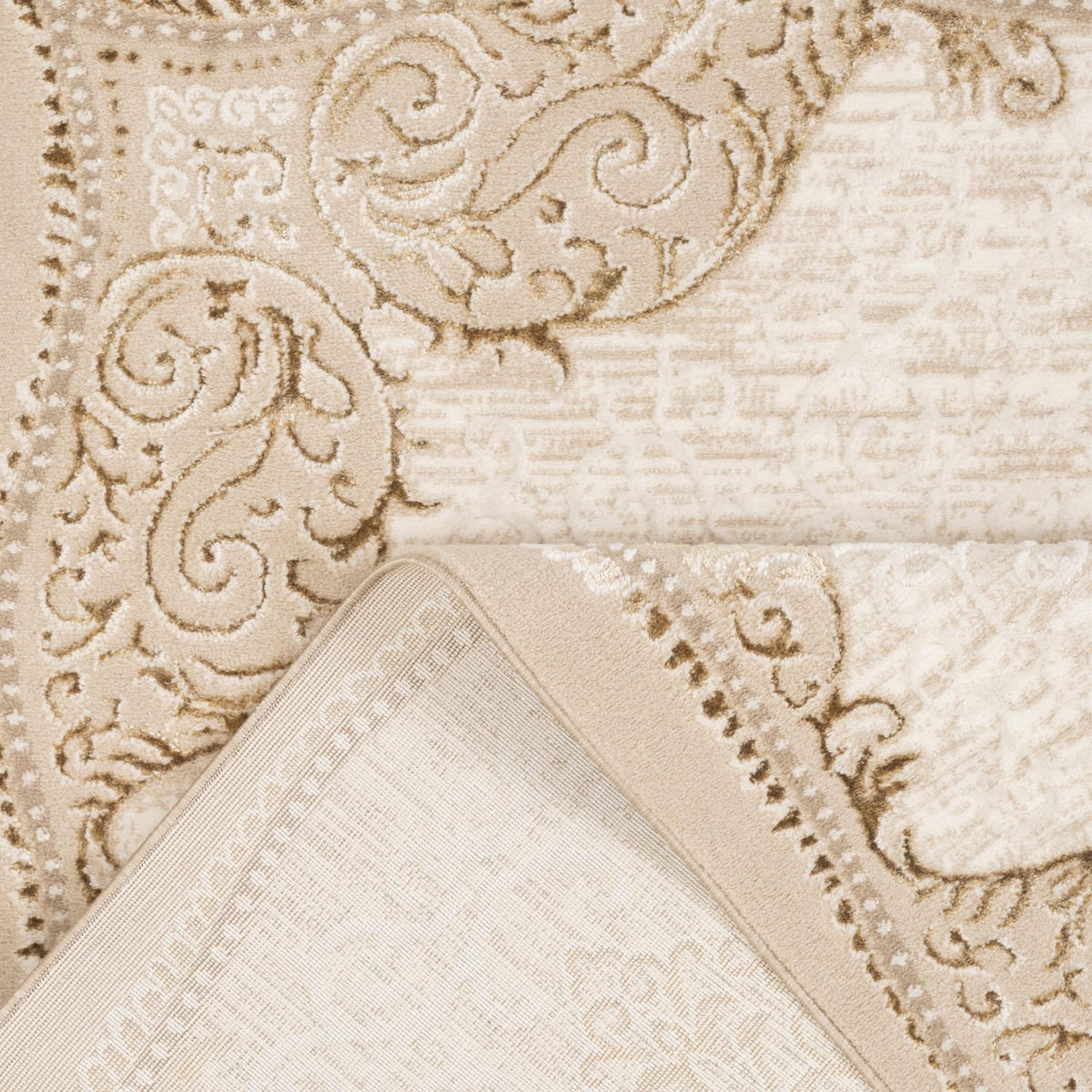 TEPPICH Kurzflor Orientalisch Wohnzimmer Beige Rechteckig 200x280 - Beige, Textil (200/280cm) - KADIMA DESIGN