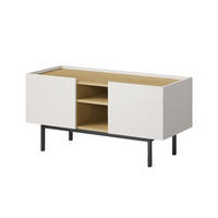 TV-LOWBOARD Noel 100 Kaschmir/ Cremona-Eiche (stehend) - Kaschmir/Eichefarben, Holzwerkstoff/Metall (100/50/42cm) - mzm24