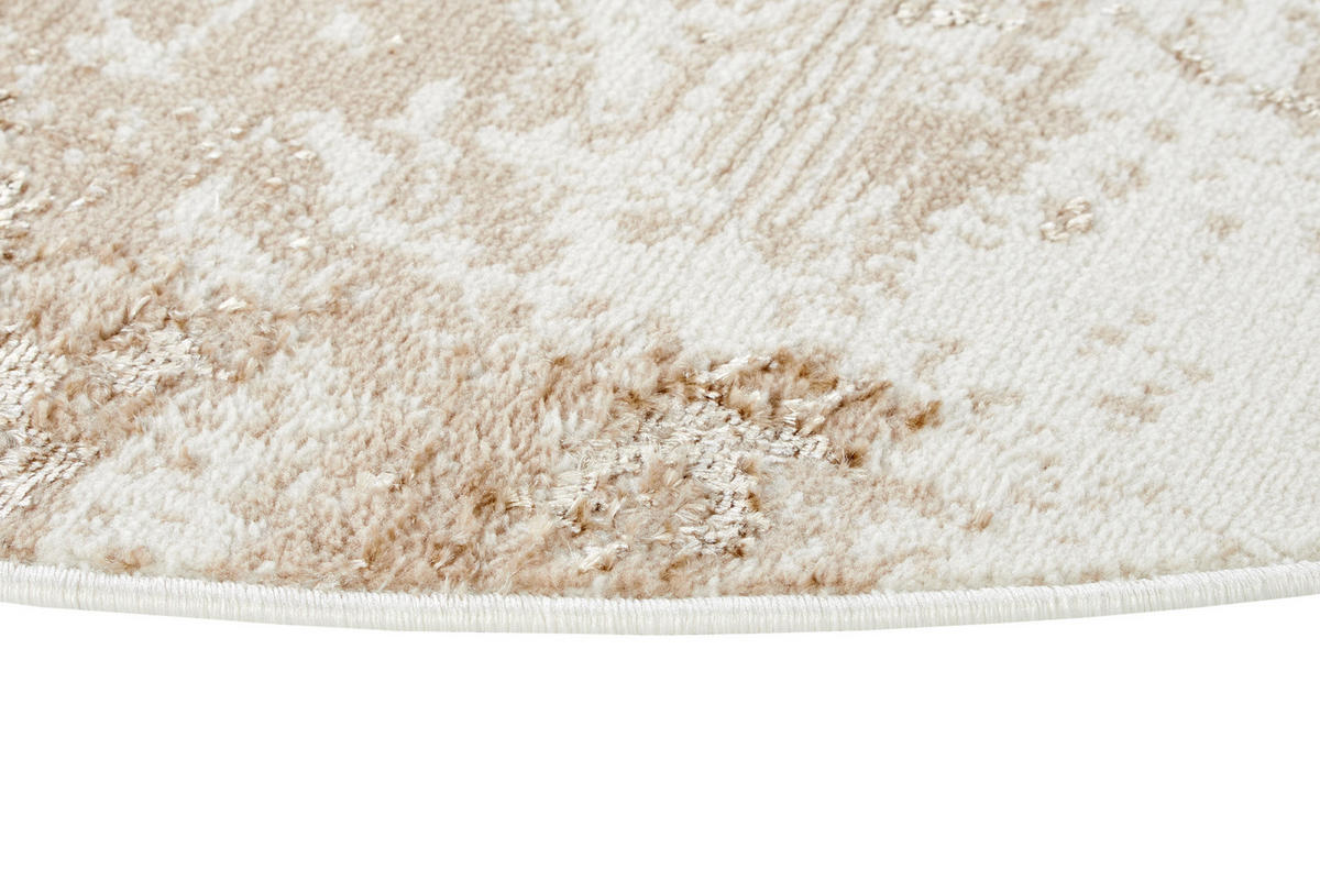 TEPPICH CRYSTAL ROUND Braun 240/240 cm - Braun, Kunststoff (240/240cm) - Tapiso