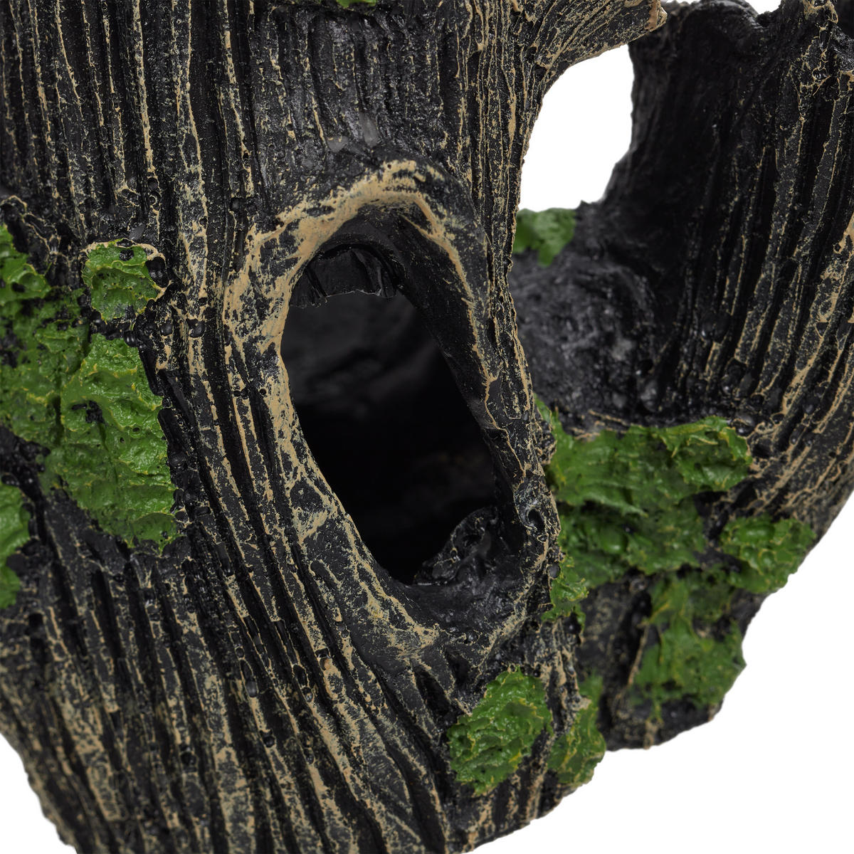 DEKORÁCIA akvária kmeňa stromu - čierna, plast (15.5/16.5/11cm) - Relaxdays