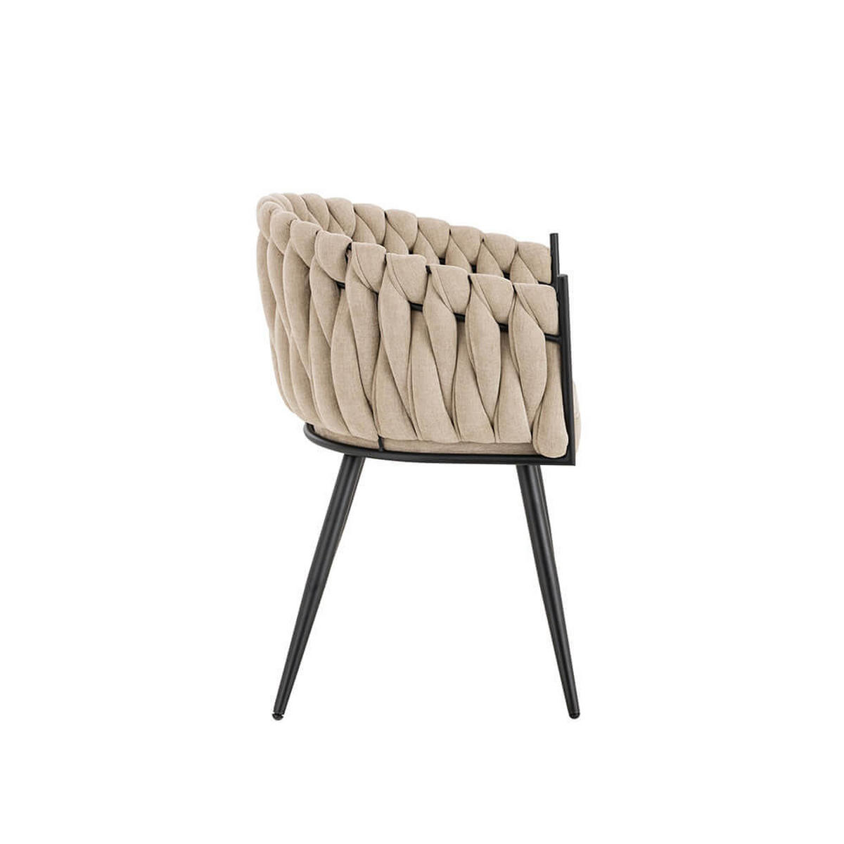 ESSZIMMERSTUHL AYLA - Beige, 1 - Beige, Kunststoff (62/79/51cm) - Home Deluxe