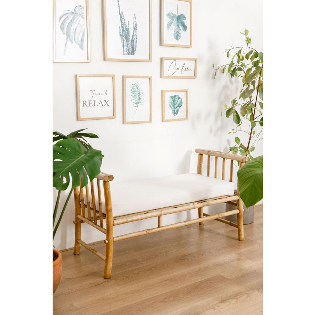 Thumbnail - Nordlys Sitzbank, Beige, Holz, 120x64.6x56 cm, Esszimmer, Bänke, Sitzbänke