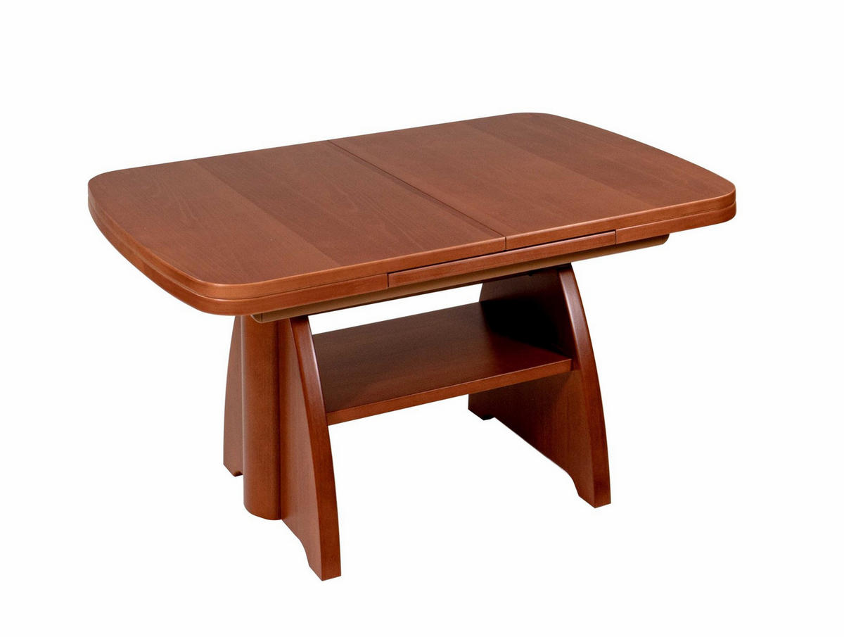 COUCHTISCH höhenverstellbar und ausziehbar Clara 101x56x71 Kirschbaum - Kirschrot, Holz (101/71/71cm) - 58aufmkessel