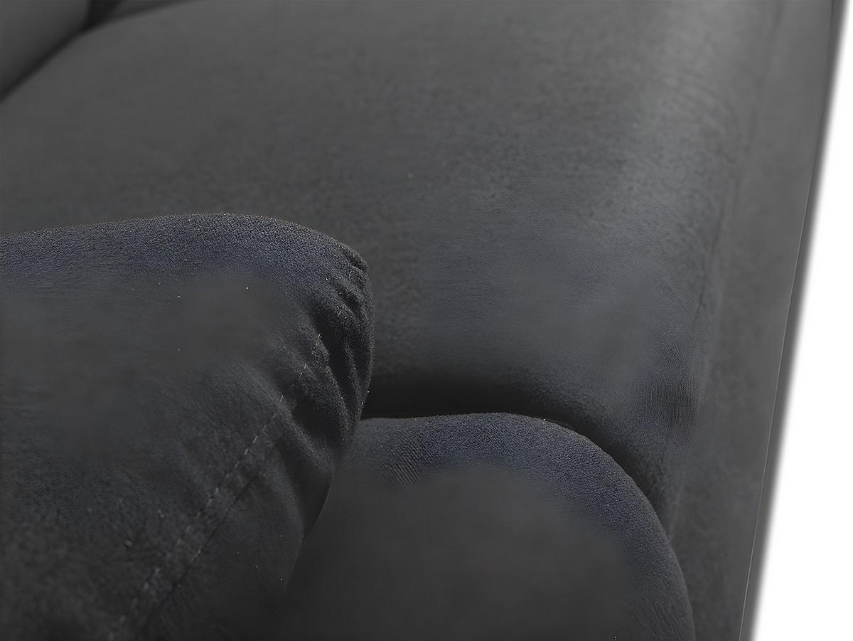 ECKSOFA mit Schlaffunktion PYLOS - Anthrazit - Ecke Links - Anthrazit, Textil (219/269cm) - Vente-Unique