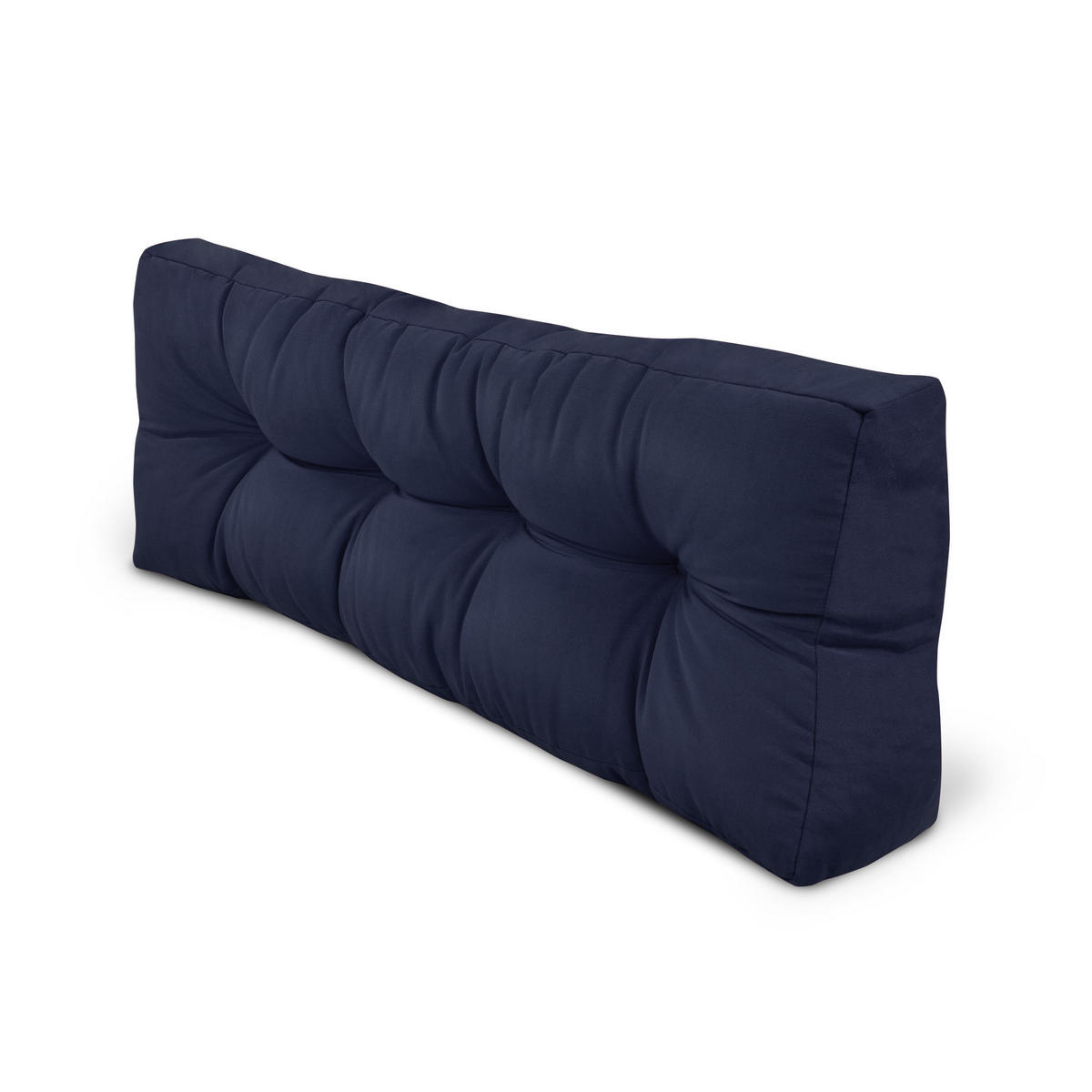 PALETTENKISSEN Eco Style Rücken 120/40/10 cm Dunkelblau - Dunkelblau, Textil (40/10/120cm) - Beautissu 