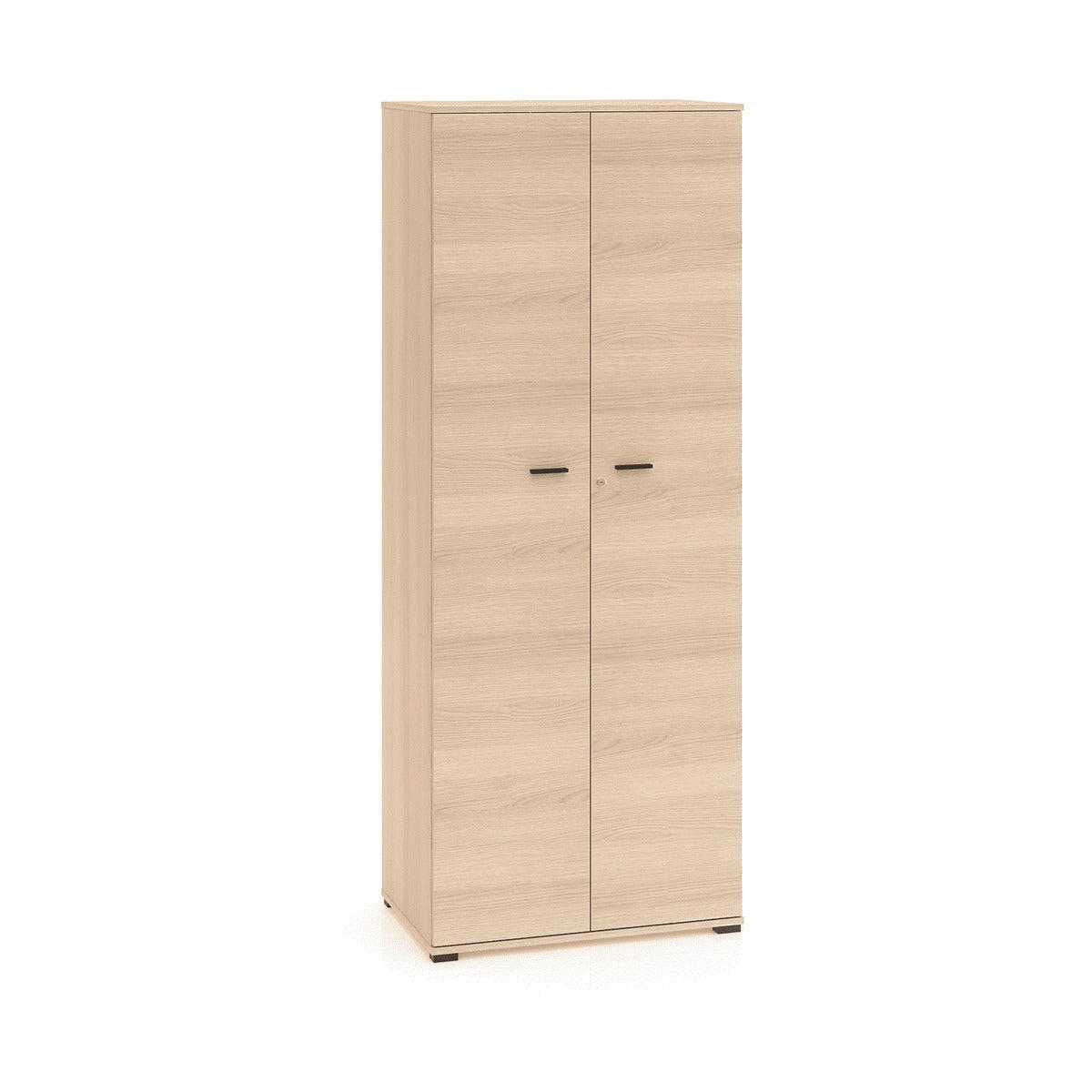 KLEIDERSCHRANK – 79 cm – Odelis – Schwarz / Eichefarben - Eichefarben/Schwarz, Holzwerkstoff (79/203/51cm) - hi-markt