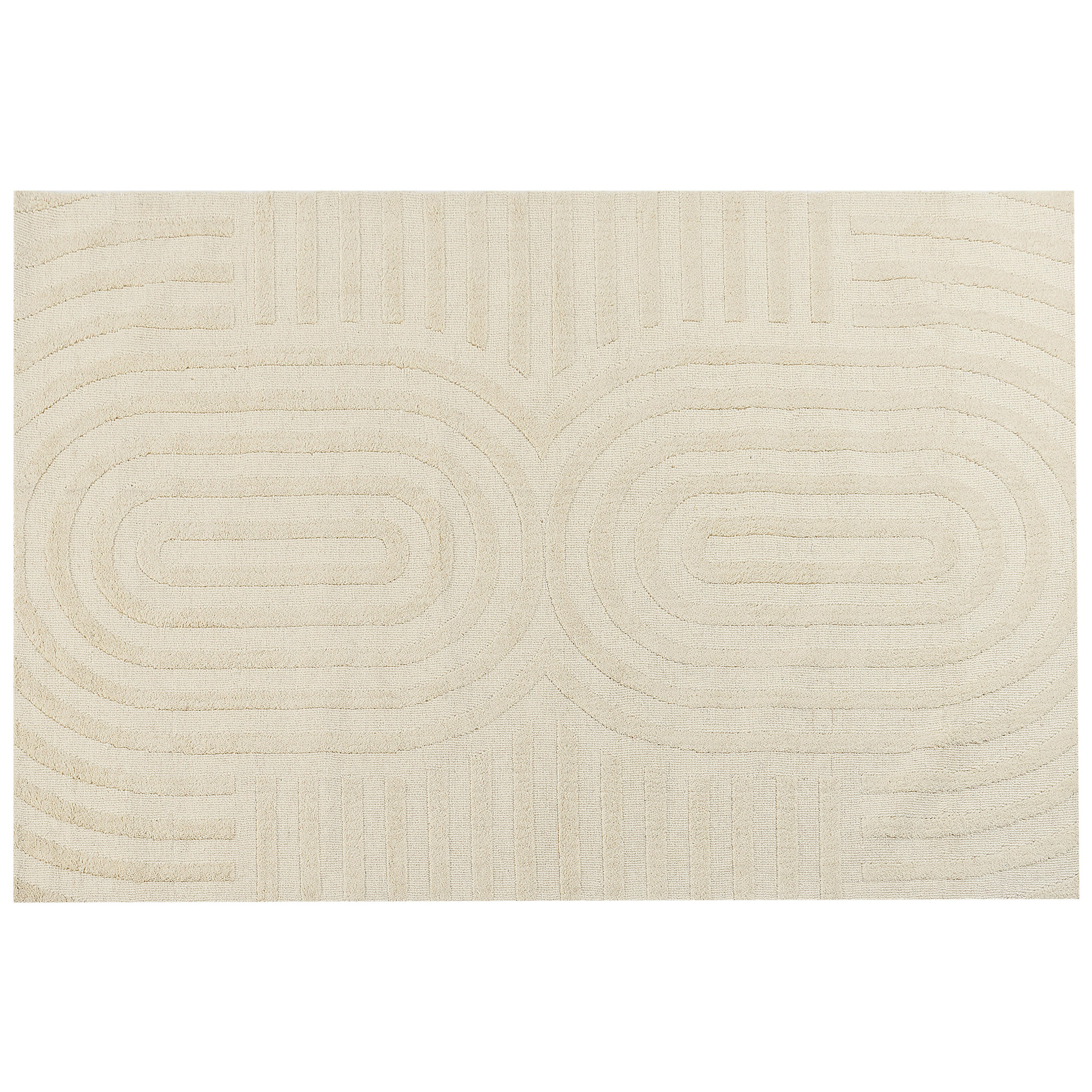 TEPPICH Beige 200/300 cm Wolle Mastung - Beige, Textil (200/300cm) - Beliani