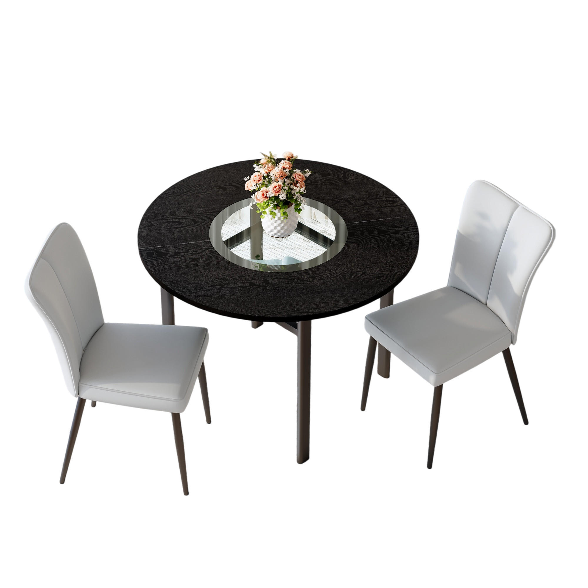 ComfortXL Essgruppe Hellgrau 100x76x100 cm