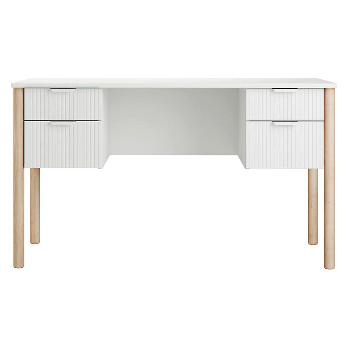 PSACÍ STŮL Miloo Bílá - bílá, kompozitní dřevo (62.5/125/75cm) - Petits-meubles