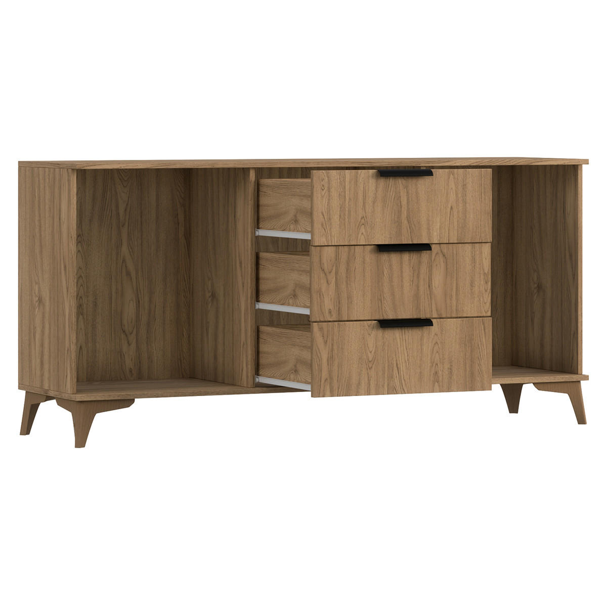 SIDEBOARD Esteban Holz - Braun, Holzwerkstoff (80/32/80cm) - Petits-meubles