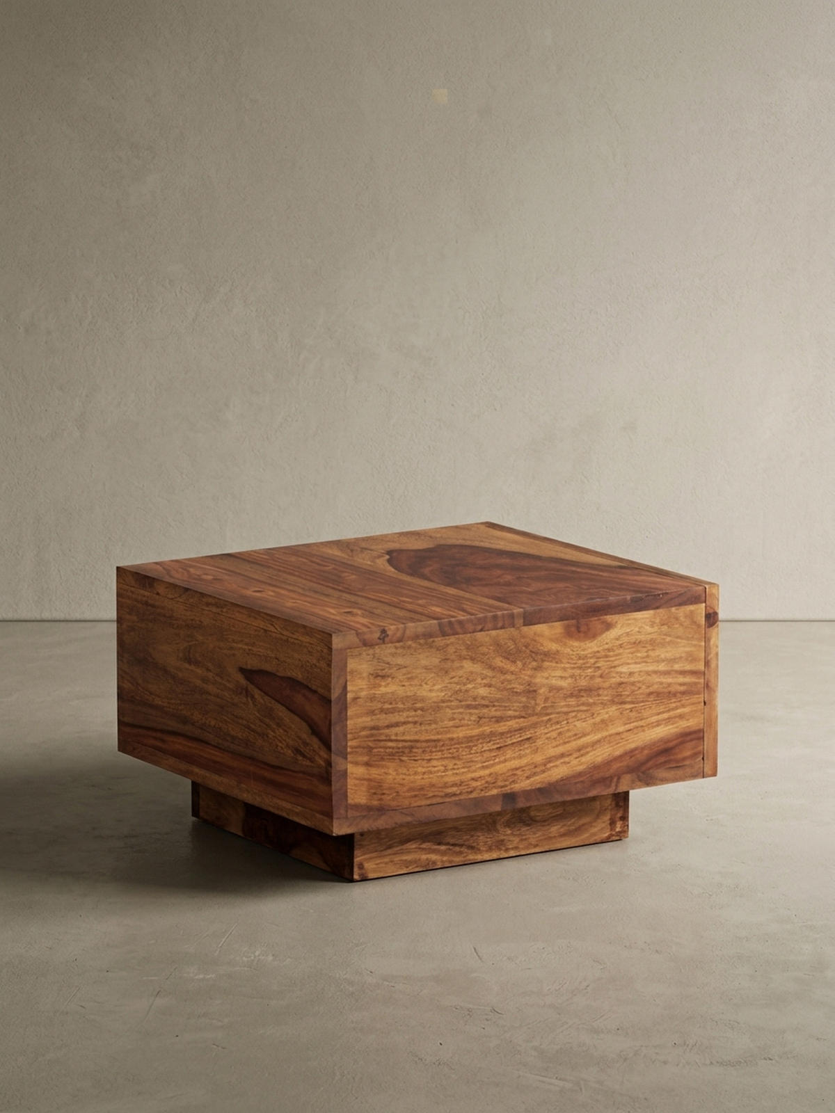 NACHTTISCH Massivholz Schublade Landhausstil Handgefertigt NAKO, Braun 40x40x25 cm - Braun, Holz/Metall (40/25/40cm) - KADIMA DESIGN